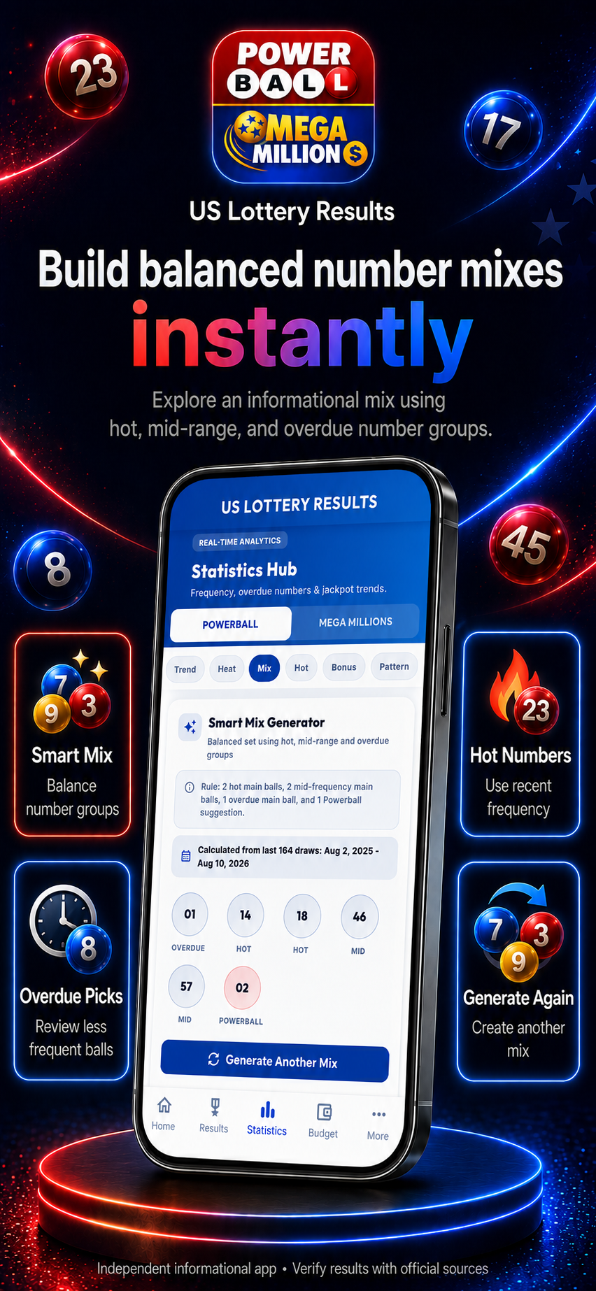 USA PB & MM Lottery Results screenshot 6